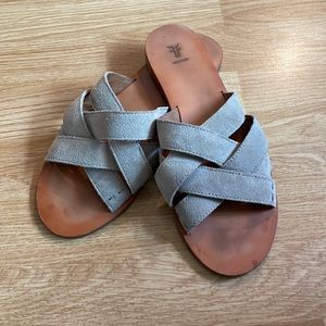 FRYE suede sandals brown/taupe size 8.5